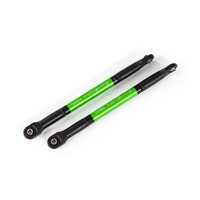 TRAXXAS Push rods, aluminum (green-anodized), heavy duty (2) (assembled with rod ends and threaded inserts)