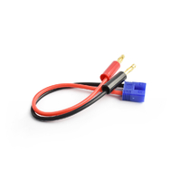 3.5mm male EC3 connector to 4.0mm connector charging cable 16AWG 15cm silicone wire