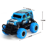 1:43 Scale  4 channel RC Blue RTR car  Body, (Requires AA Batteries)