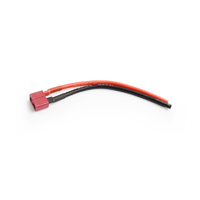 Female Deans plug with 10cm 14AWG silicone wire