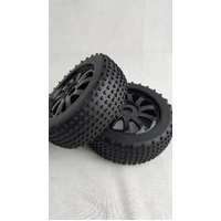 TORNADO RC 1/8 BUGGY TYRES 1 PAIR PRE GLUED