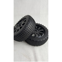 TORNADO RC 1/8 BUGGY TYRES 1 PAIR PRE GLUED