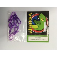 #1/8 Flat Hoop Body Clip Purple (10pcs)