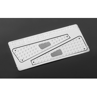 Metal Front Side Hood Diamond Plates for 1/18 Gelande D90