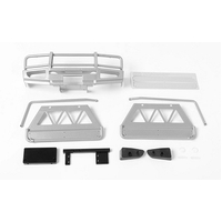 CCHAND Trifecta Front Bumper, Sliders and Side Bars for Land Cruiser LC70 Body (Silver)
