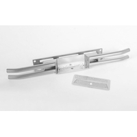 Steel Tube Rear Bumper for Tamiya 1/10 Isuzu Mu Type X CC-01 (Silver)