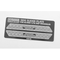Metal Side Diamond Plates for 1/18 Gelande II Black Rock