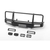 Trifecta Bumper w/ Square Lights for Capo Racing Samurai 1/6 RC Scale Crawler (Black)