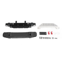 OEM Front Bumper w/ License Plate Holder + Steering Guard for Axial 1/10 SCX10 III Jeep (Gladiator/Wrangler)