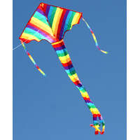 Windspeed Single Line Kite Rainbow Delta
