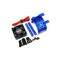 Yeah Racing Blue Aluminium Heat Sink w/ 30mm Tornado High Speed Fan Set