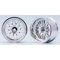 Yokomo 10 Spoke Silver Wheel 12mm Offset