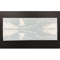 RC4WD Dirty Stripes for Mojave II 2/4 Door Decal Sheet (White)