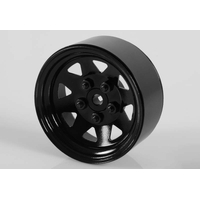 5 Lug Wagon 1.9" Steel Stamped Beadlock Wheels (Black)