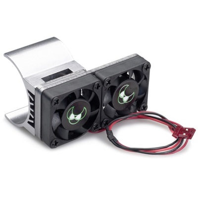 Absima Gunmetal Aluminium 36mm Motor Heat Sink/Twin Fans
