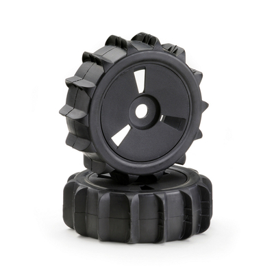 Absima Wheel Set Buggy Disc "Sand Paddle" black 1:8 (2)