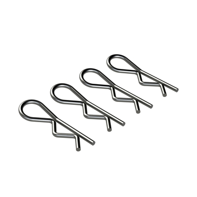 Arrma Large Bent Body Clip (Black) (4pcs)