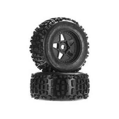 Arrma Boots Backflip MT 6S Tire Wheel Set, AR510092