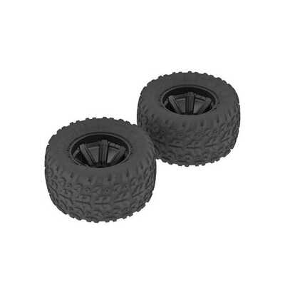 Arrma dBoots Copperhead MT Tyre Set, Glued, Black, 2 Pieces, AR550014