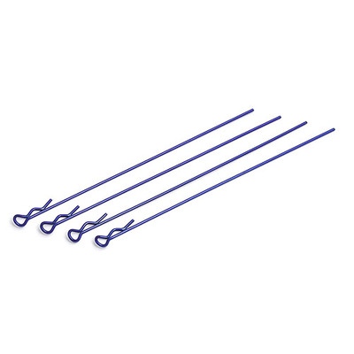 Associated Body Clips, Metallic Blue, Long