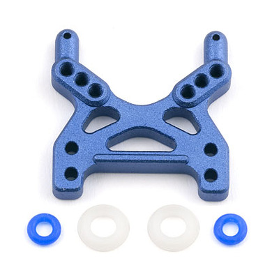 Associated Shock Tower, Front, Body Mount, Blue Aluminium, Rival