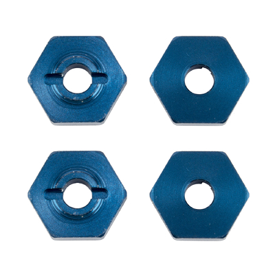 FT 1:14 Wheel Hexes, blue aluminum