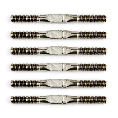FT 1:14 Titanium Turnbuckle Set, silver, 35 mm/1.37 in