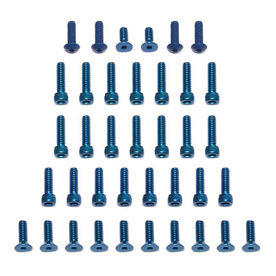 TC4 Screw Kit, blue aluminum