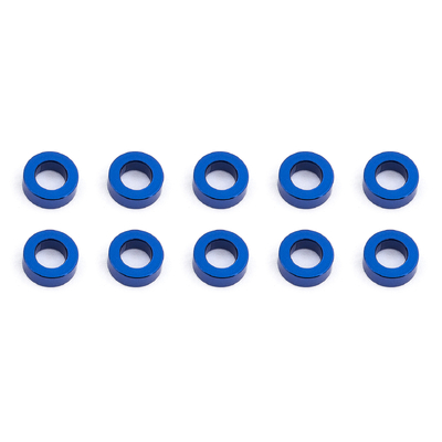 Ballstud Washers, 5.5x3.0x2.0 mm, blue aluminum