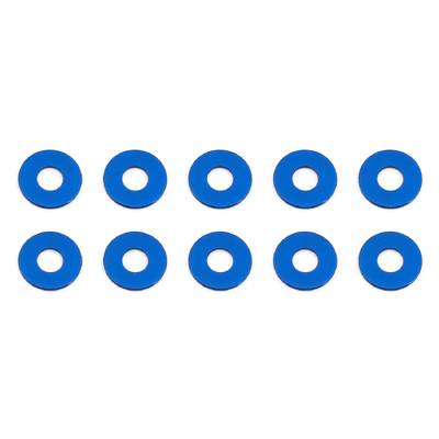 Bulkhead Washers, 7.8x0.5 mm, blue aluminum