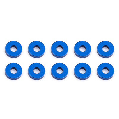Bulkhead Washers, 7.8x2.0 mm, blue aluminum