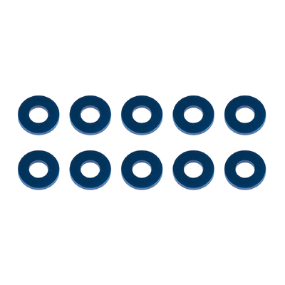 Washers, 7.8x3.5x1.0mm, blue aluminum