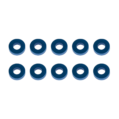 Washers, 7.8x3.5x2.0mm, blue aluminum