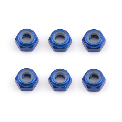 FT Locknuts, M3, blue aluminum