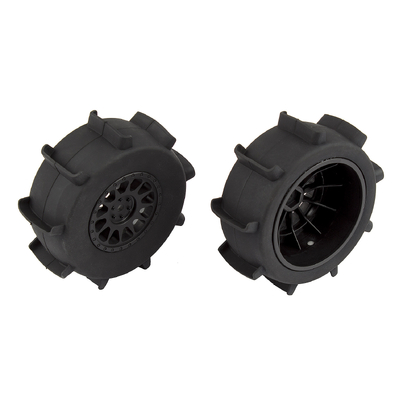 Sand Paddle Tires and Method SC Wheels, mounted, black, rear