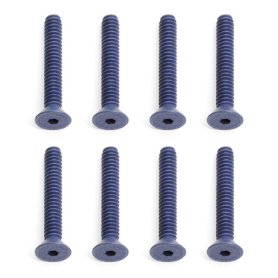 FT Screws, 4-40 x 3/4 in FHCS, blue aluminum