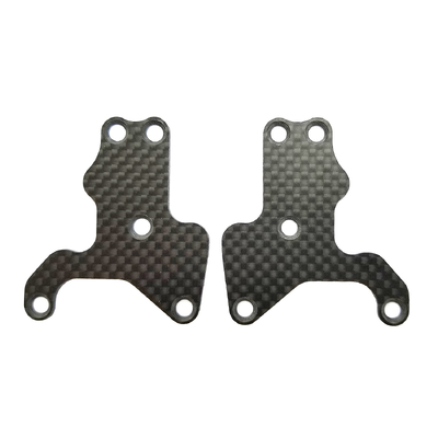 RC8B3.2 FT Front Suspension Arm Inserts, carbon fiber, 1.2mm