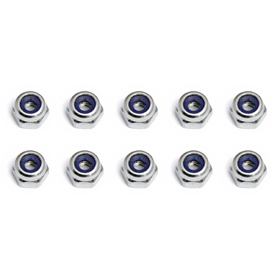 Locknuts, M2.5x0.4, Shock Piston, silver