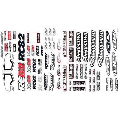 RC8.2 Decal Sheet