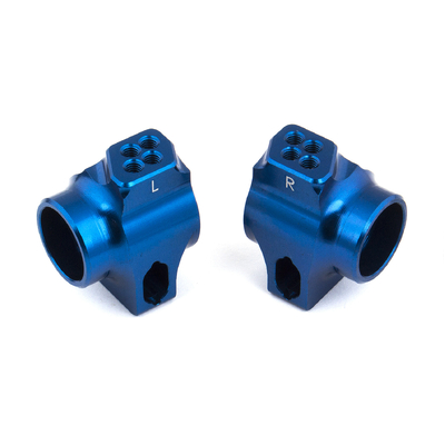RC10B6 FT Blue Aluminum Rear Hubs