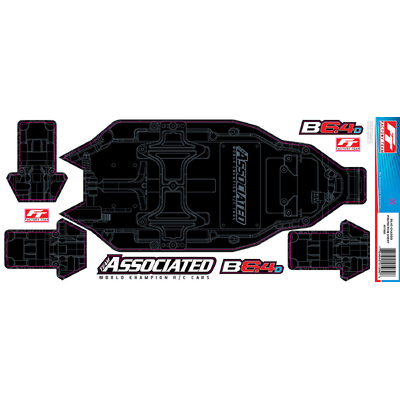 RC10B6.4D FT Chassis Protective Sheet, printed