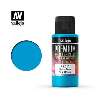 AV62010 | Vallejo Premium Colour Basic Blue 60ml Acrylic Airbrush paint