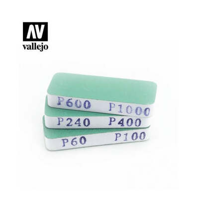 VALLEJO T04004 TOOLS FLEXISANDER DUAL GRIT X3 (80X30X12MM)