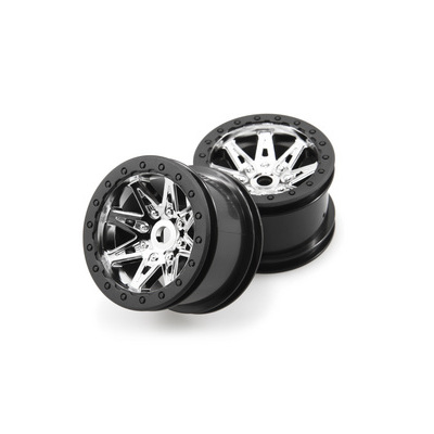 Axial 2.2 Raceline Renegade Wheels - 41mm Wide (Chrome) (2pcs)