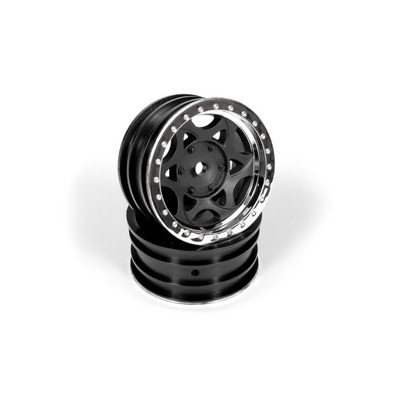 Axial 1.9 Walker Evans Wheels - Chrome/Black (2pcs)