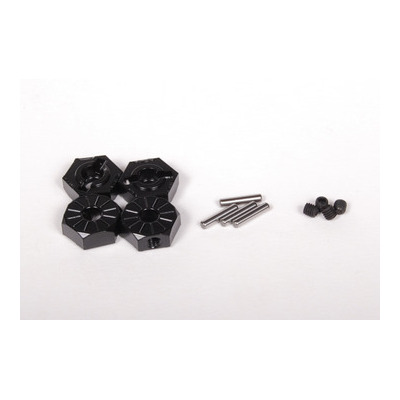 Axial Narrow 12mm Aluminum Hub - Black (4pcs)