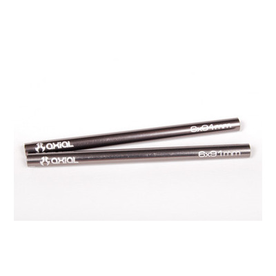 Axial Threaded Aluminum Pipe 6x91mm - Grey (2pcs)