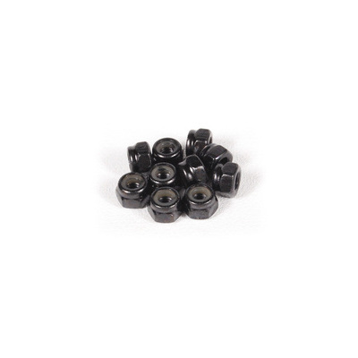 Axial M4 Nylon Locking Hex Nut (Black) (10pcs)