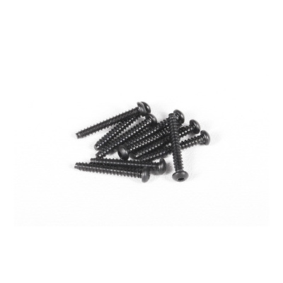 Axial M2.6x18mm Hex Socket Tapping Button Head (Black) (10pcs)