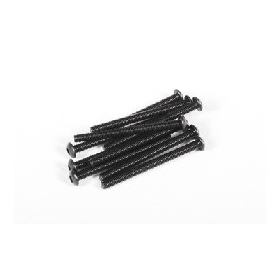 Axial M3x35mm Hex Socket Button Head (Black) (10pcs)